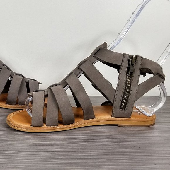 BP. Britt Gladiator Sandal, Taupe Leather, Womens Size 6 M - Picture 6 of 11